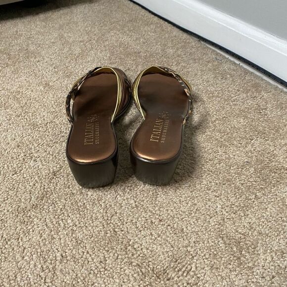 Italian Shoemakers Leopard wedges New - Picture 5 of 6